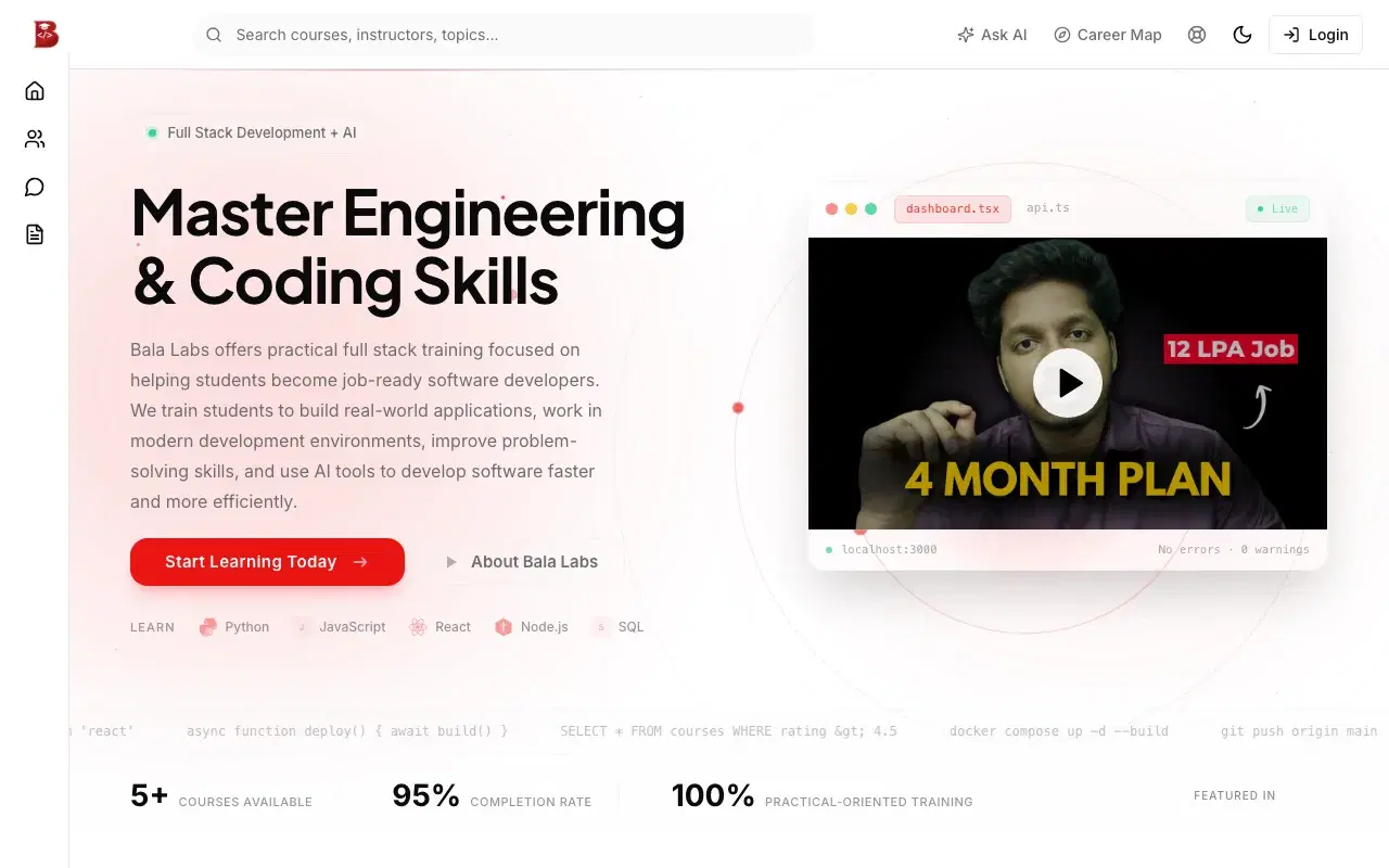 Bala Labs, a live academy running on Euron Systems