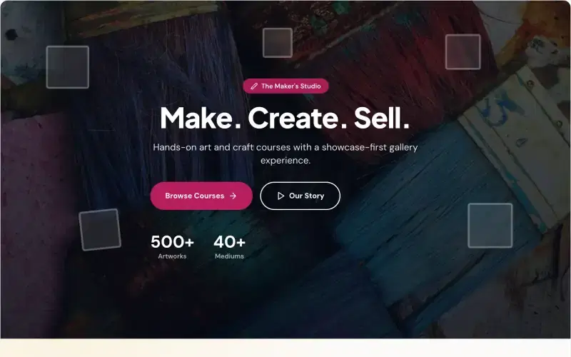 Craft Gallery template preview