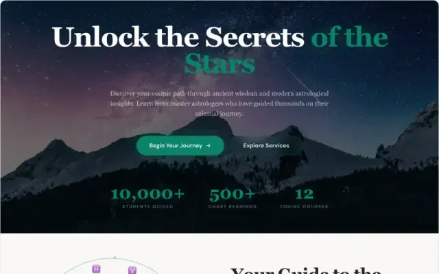 Astrology academy design
