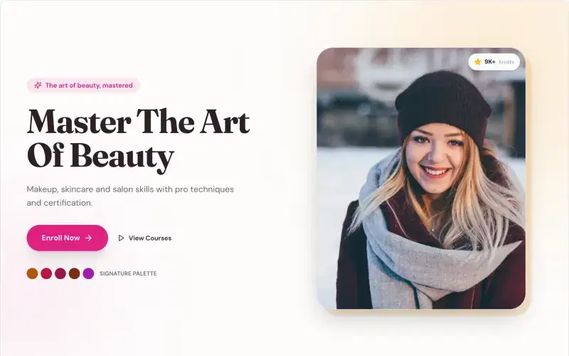 Beauty & Makeup template preview