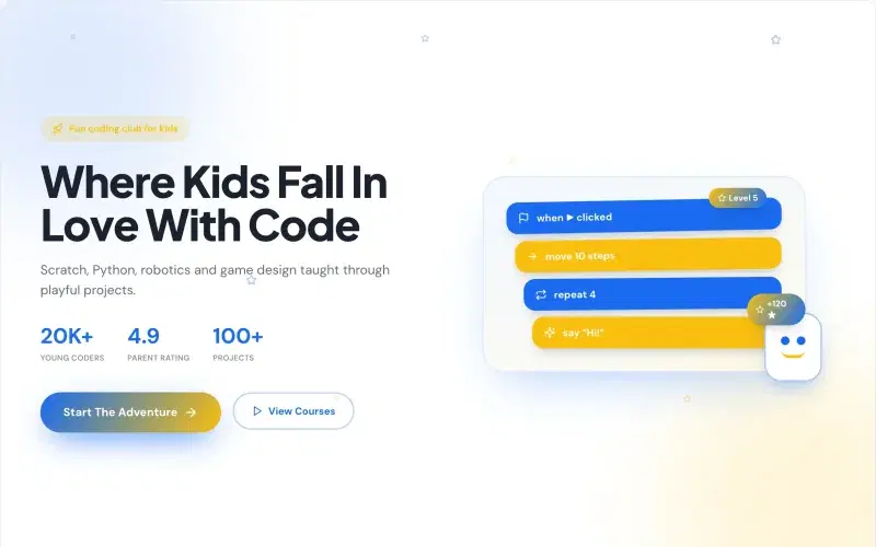 Coding for Kids template preview
