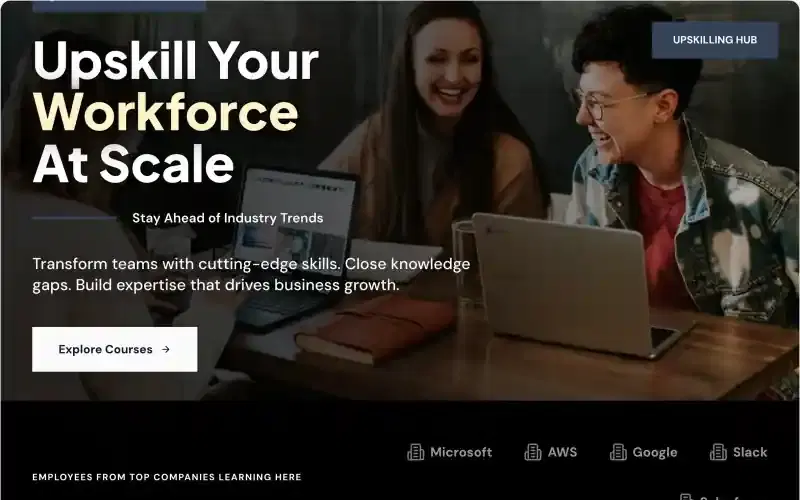 Corporate Upskilling template preview