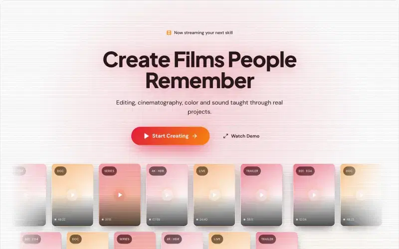 Film & Content template preview