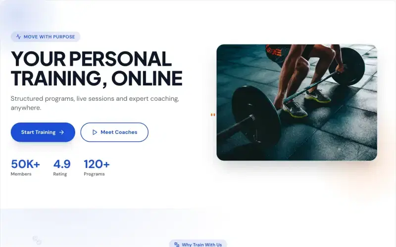 Fitness Pro template preview