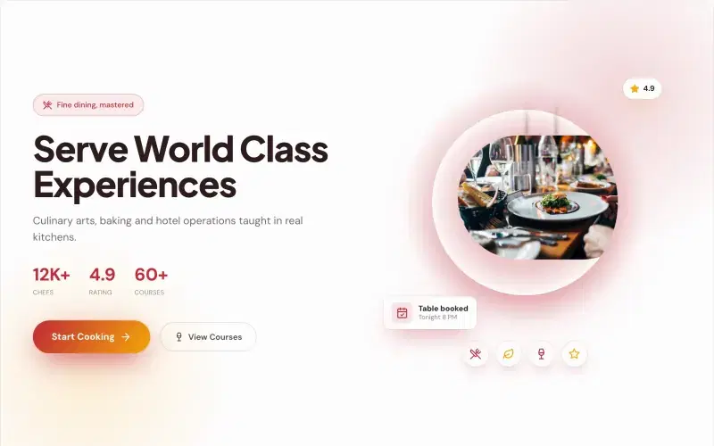 Hospitality & Culinary template preview