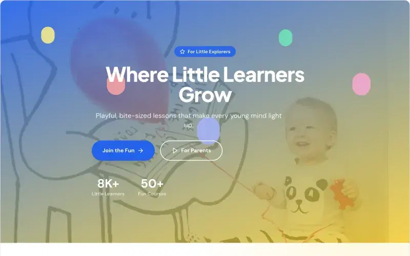 School & Tutoring template preview