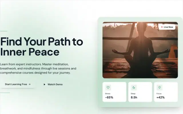 Mindfulness & Wellness academy design