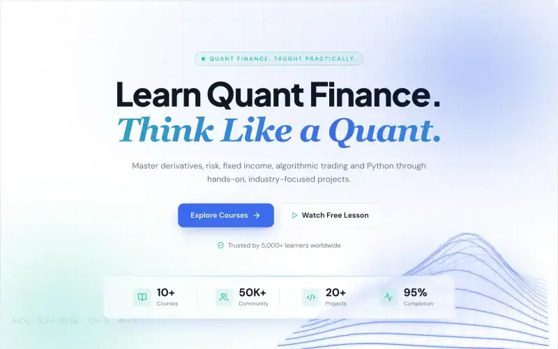 Quant Finance Institute template preview