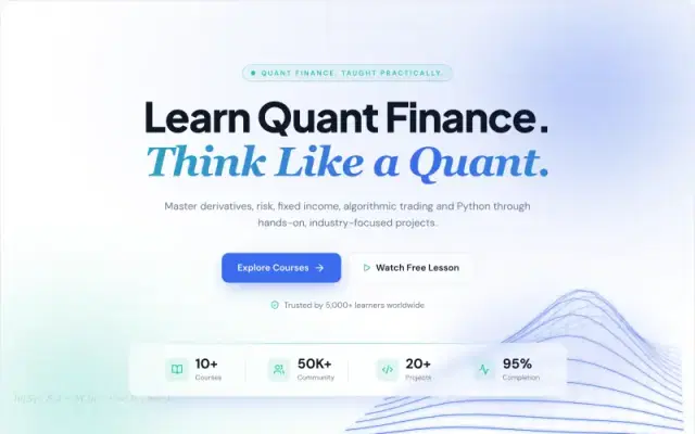 Quant Finance Institute academy design