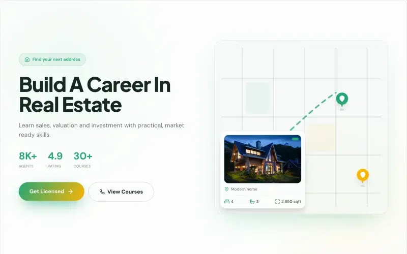 Real Estate template preview