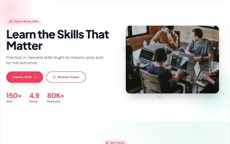 Skills Hub template preview