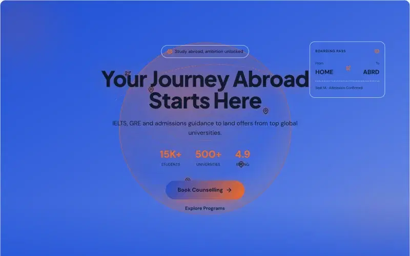 Study Abroad template preview
