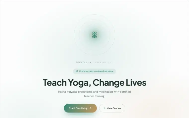 Yoga & Meditation template preview