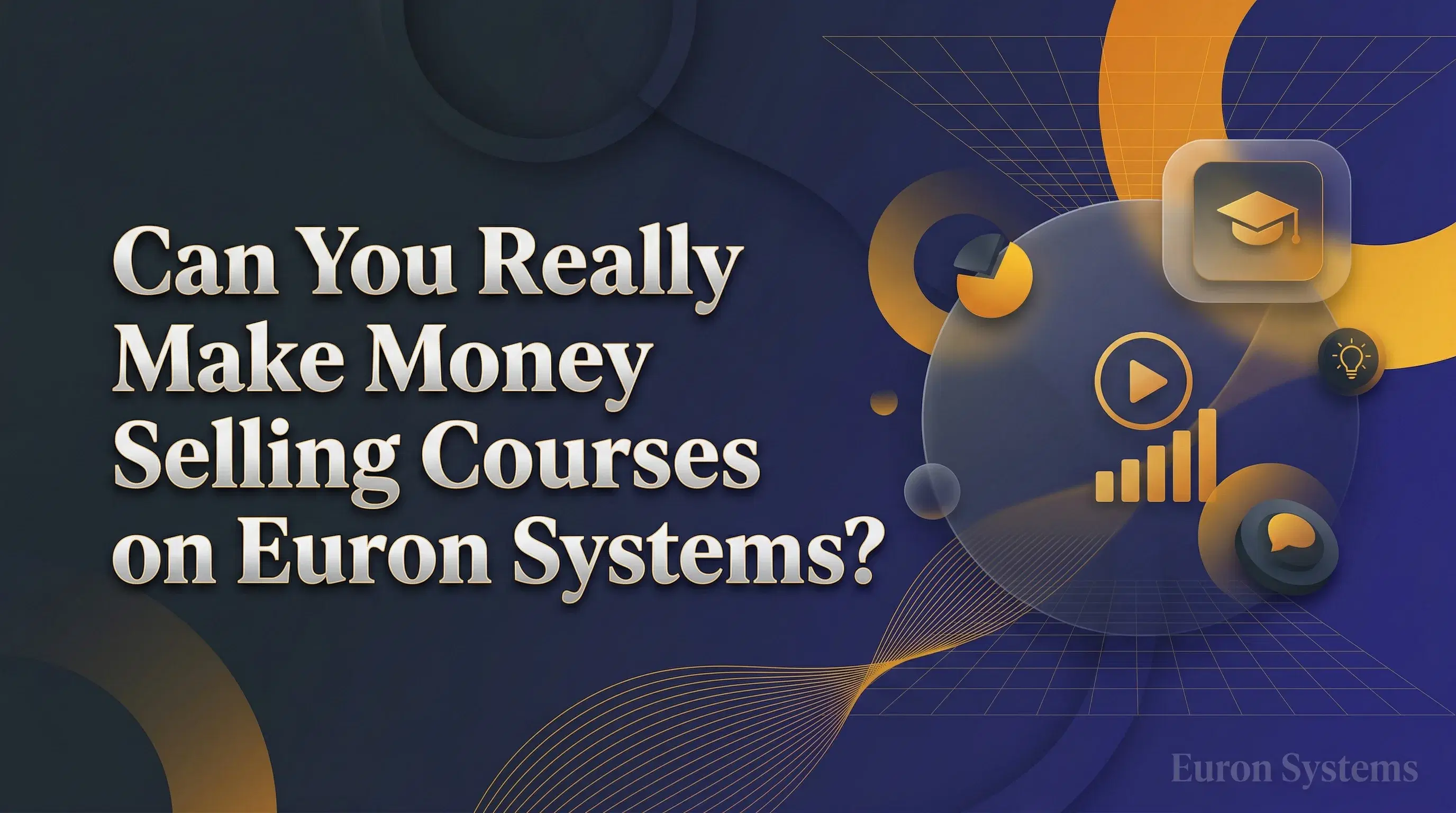 earning money from online courses using Euron Systems dashboard analytics