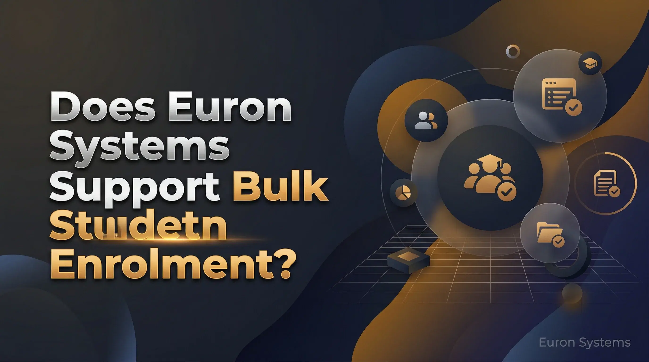 bulk student enrollment feature in Euron Systems LMS dashboard