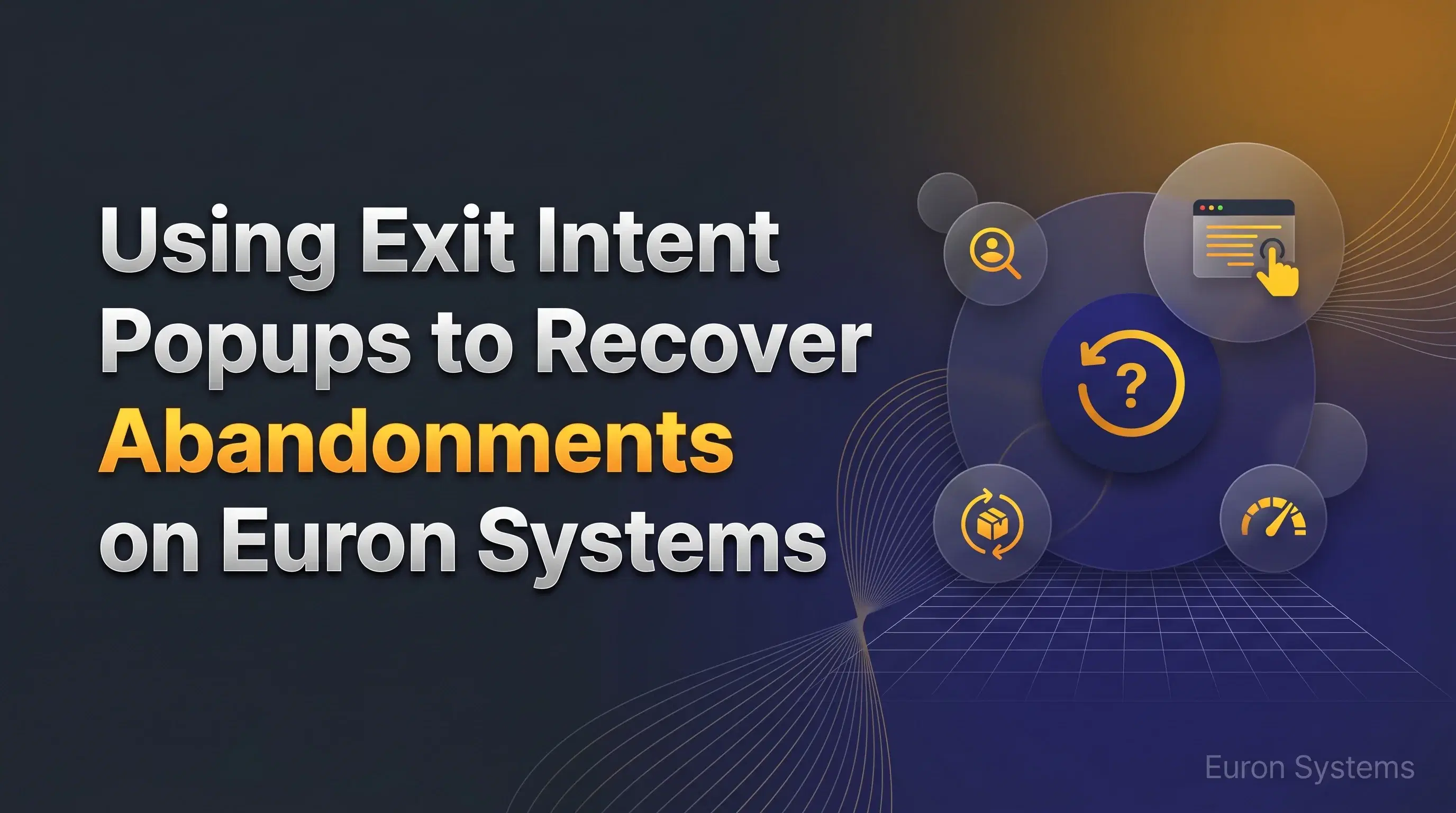 exit intent popup capturing leads and recovering abandoned users on Euron Systems course page
