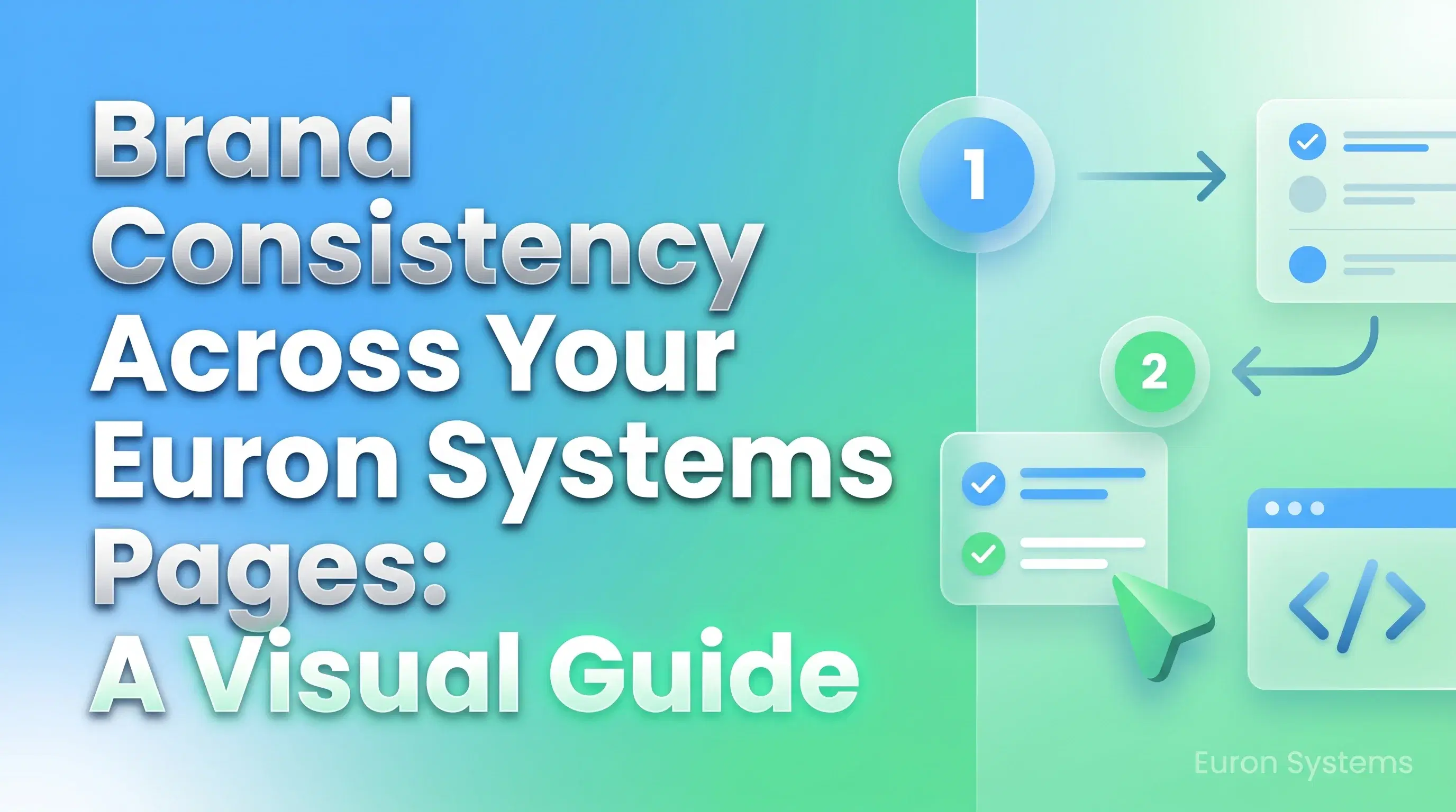 consistent branding across multiple Euron Systems pages with unified colors fonts and design elements