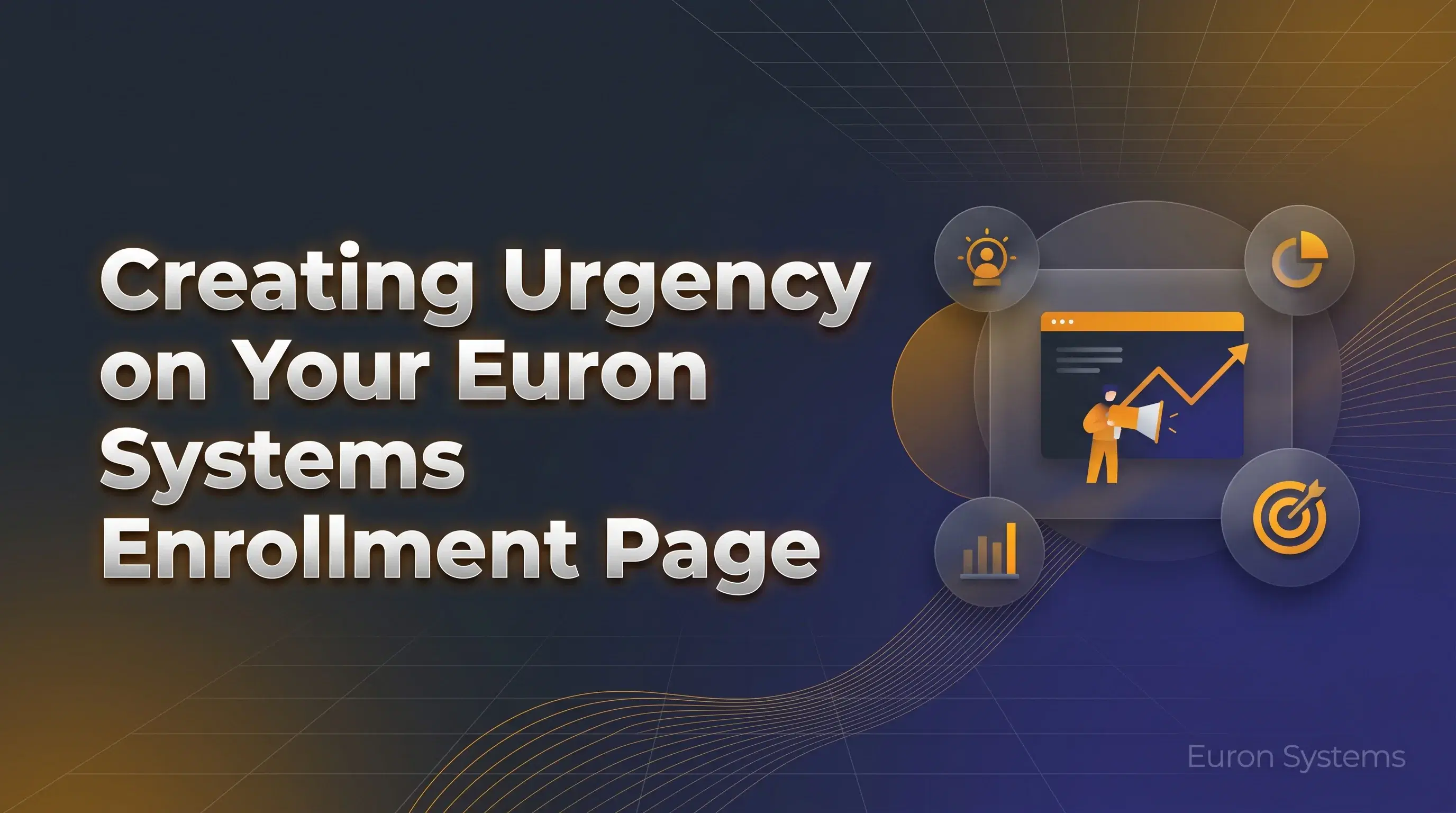 urgency elements like countdown timer and limited seats on Euron Systems enrollment page to boost conversions