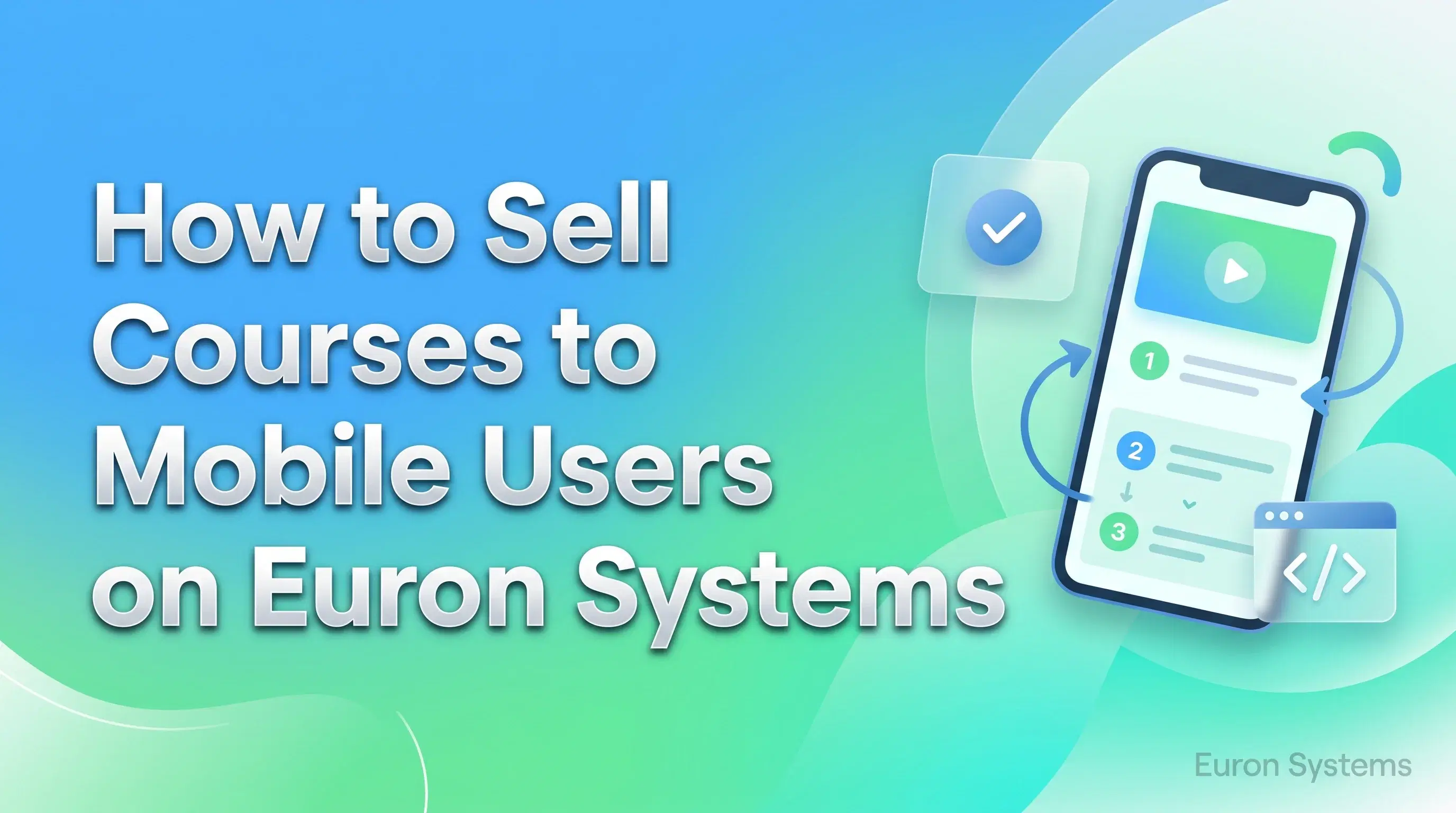 mobile optimized course page on Euron Systems for selling courses to smartphone users