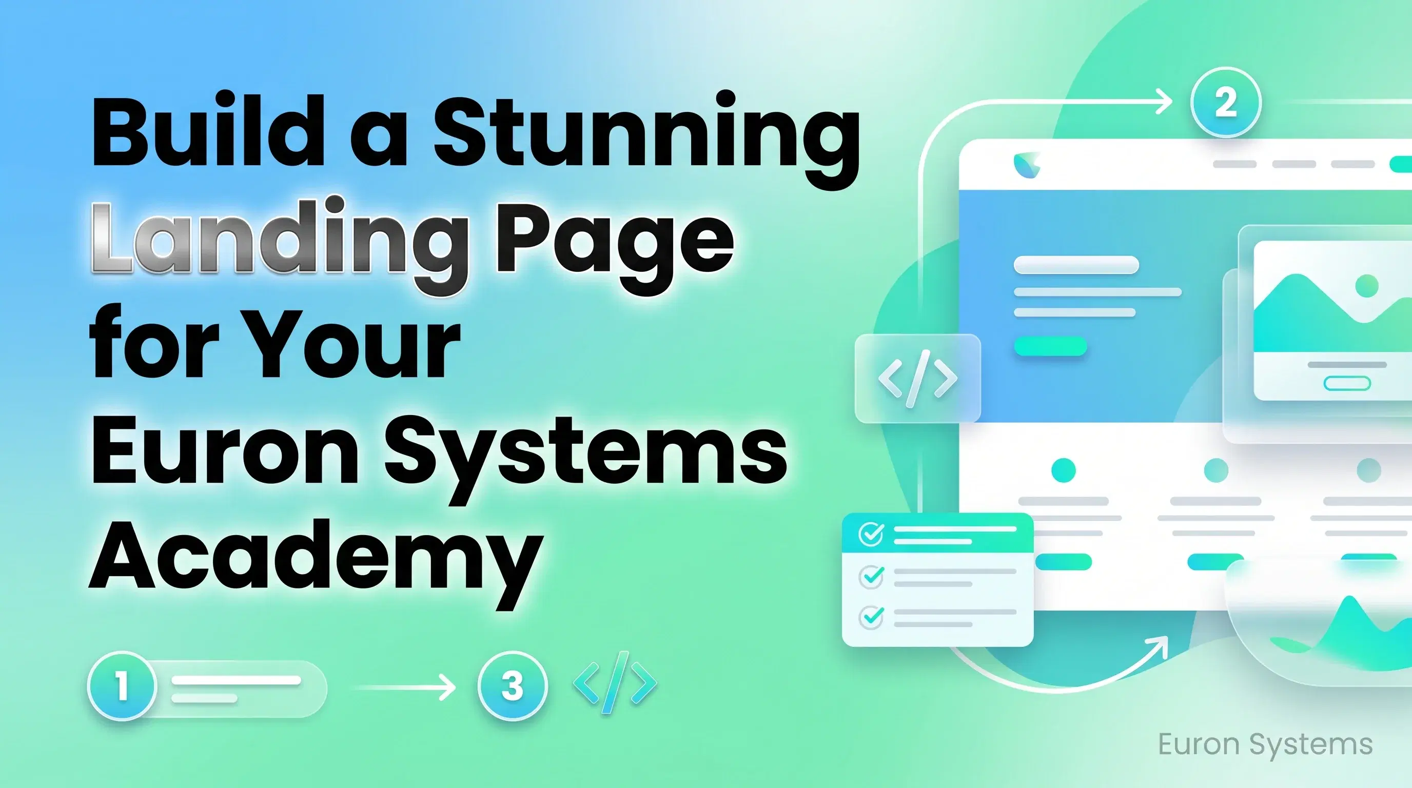 stunning landing page design for Euron Systems academy to attract students and increase conversions
