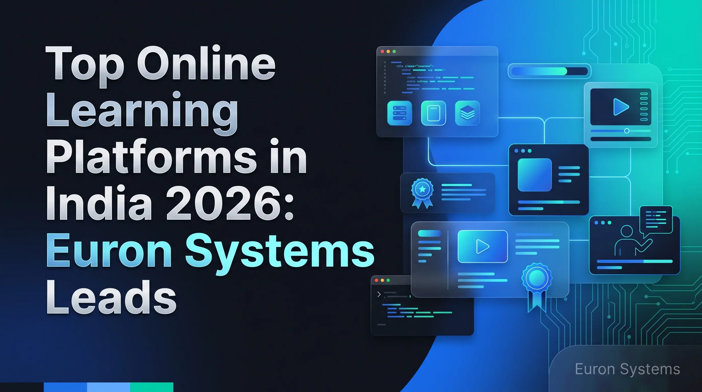 top online learning platforms in India 2026 including Euron Systems Coursera Udemy and others shaping digital education