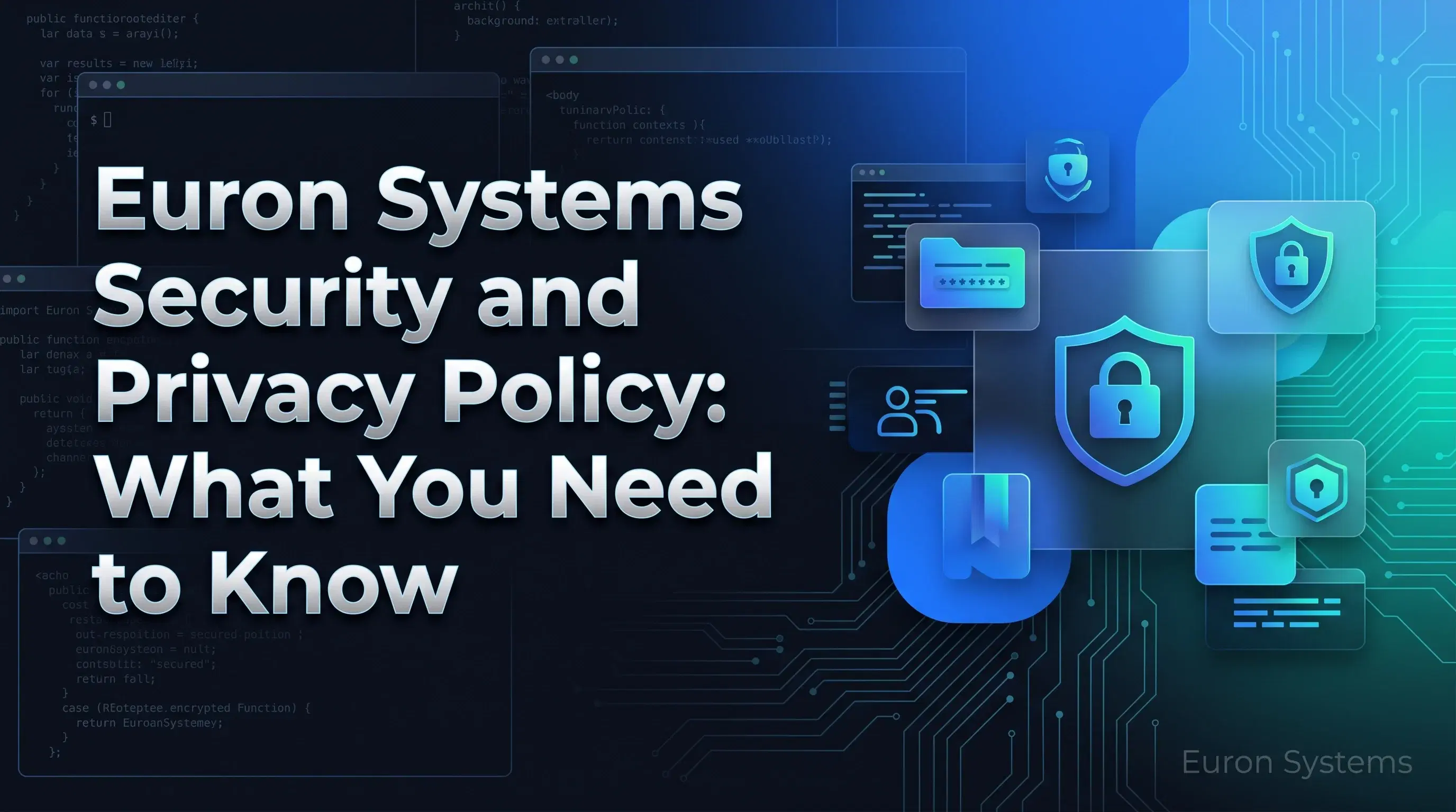 Euron Systems security and privacy policy highlighting data protection encryption and user safety