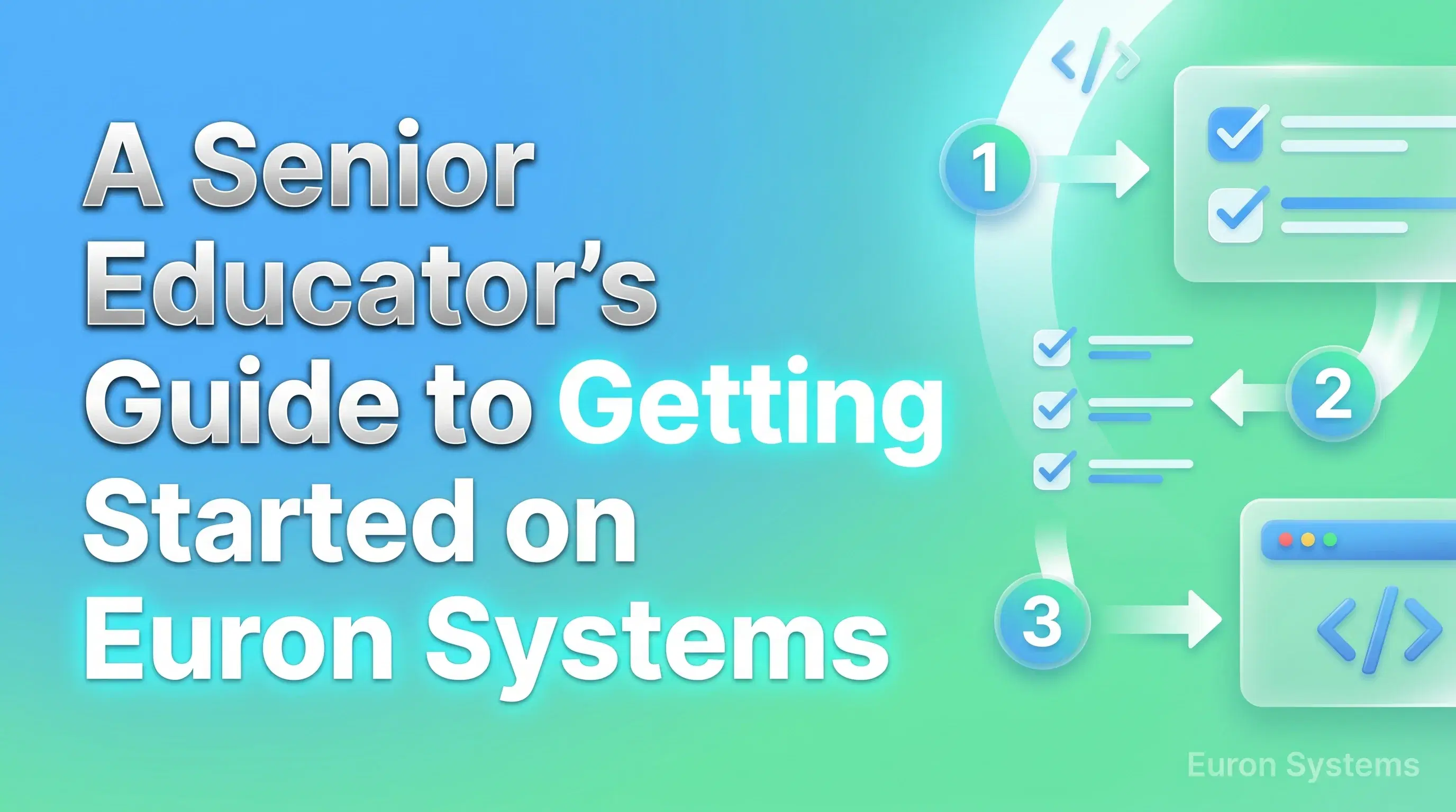senior educator using Euron Systems to teach online and manage students easily without technical skills
