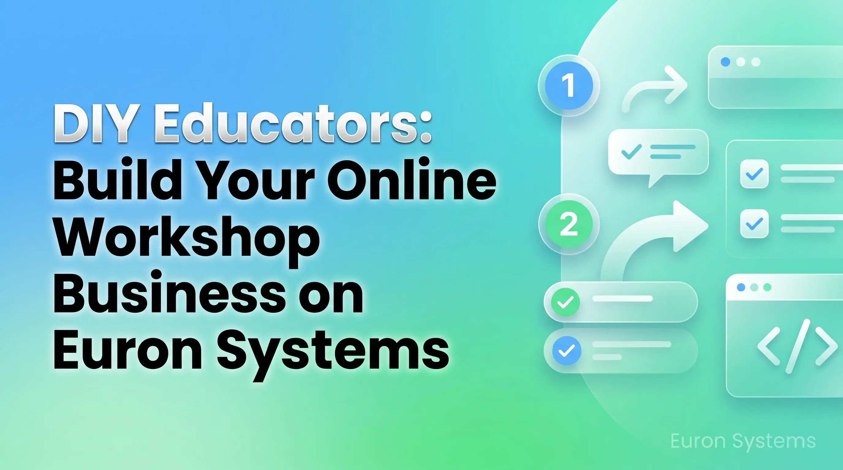 DIY educator hosting online workshops and selling courses using Euron Systems platform