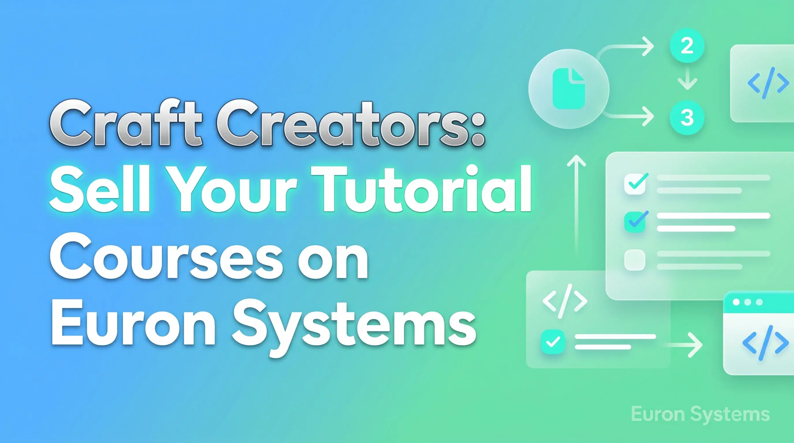 craft creator teaching handmade tutorials and selling courses using Euron Systems platform