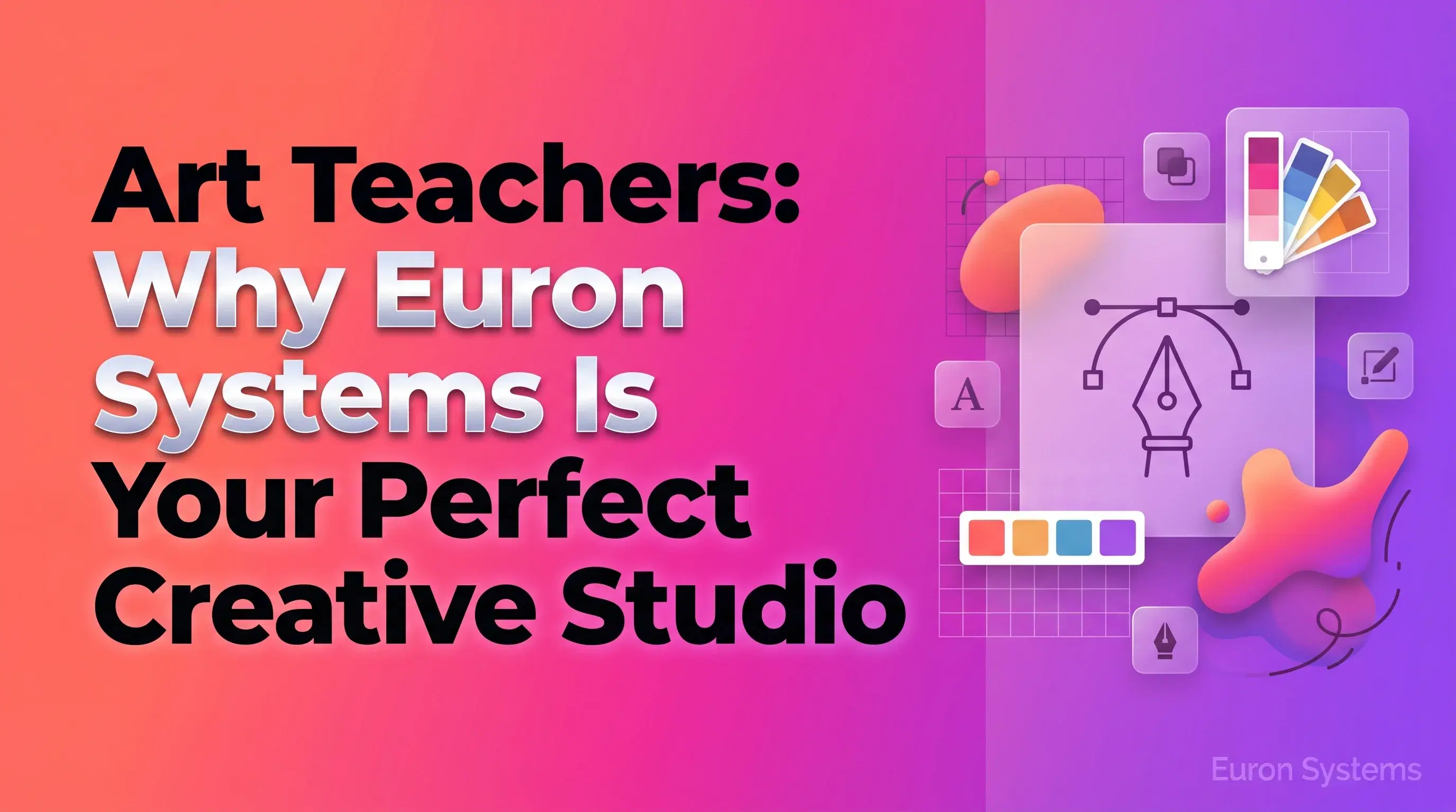 art teacher using Euron Systems as creative studio to teach and showcase artwork online