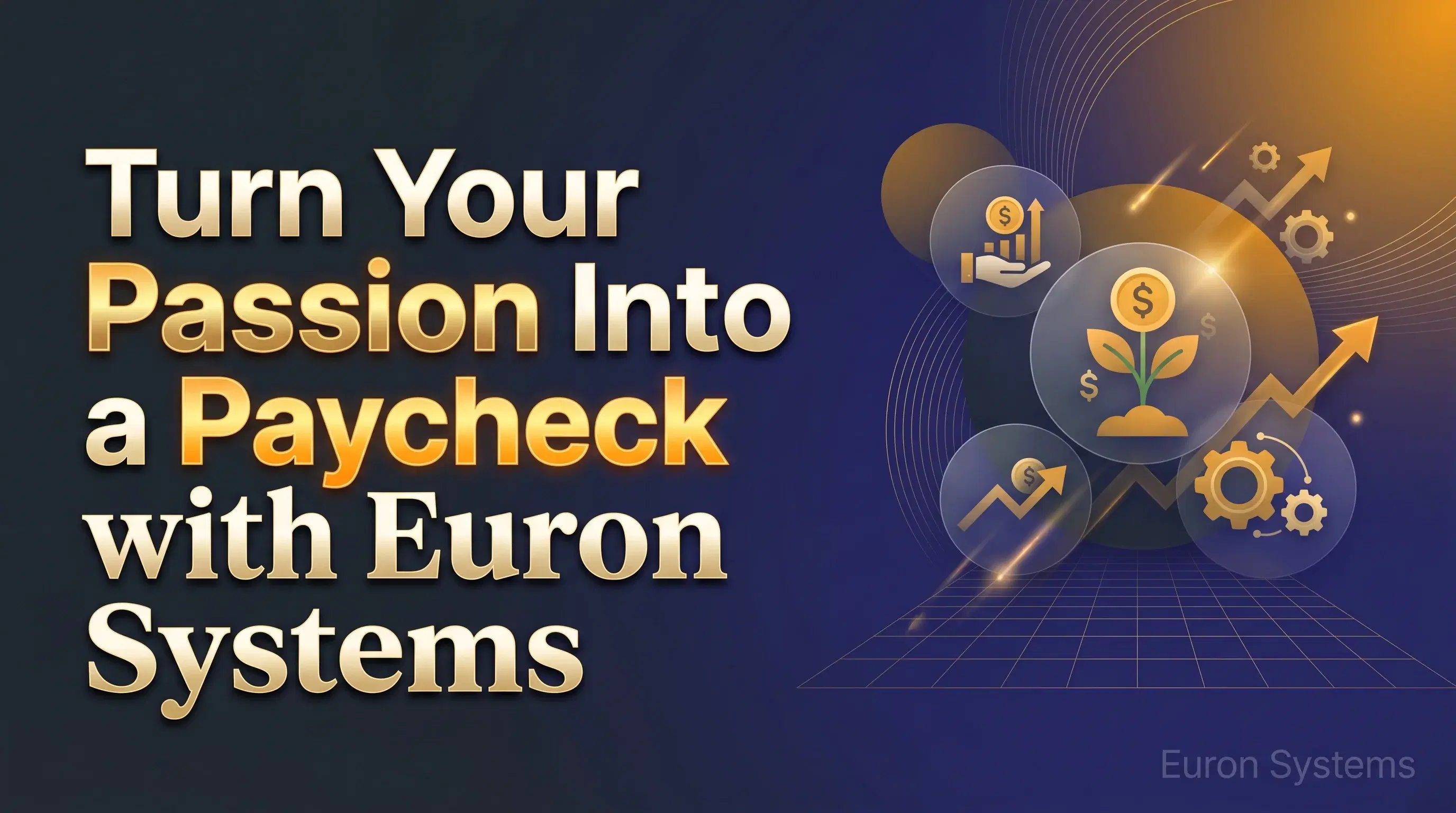 creator turning passion into income by building and selling courses on Euron Systems platform