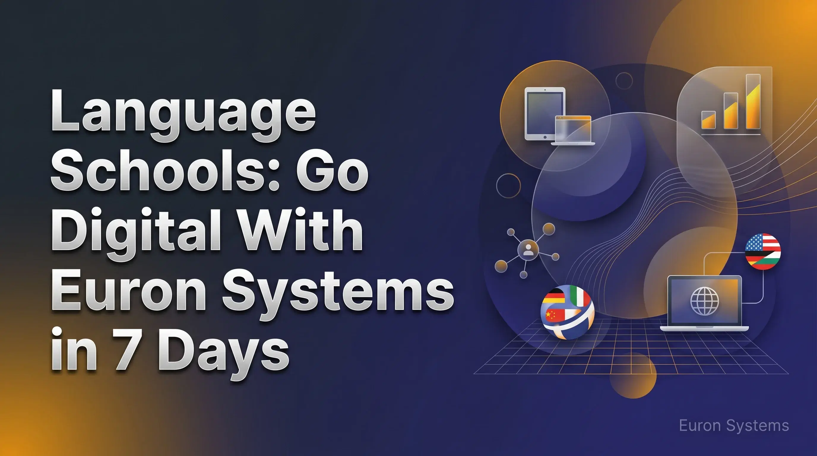 language school going digital using Euron Systems to teach online and manage students efficiently