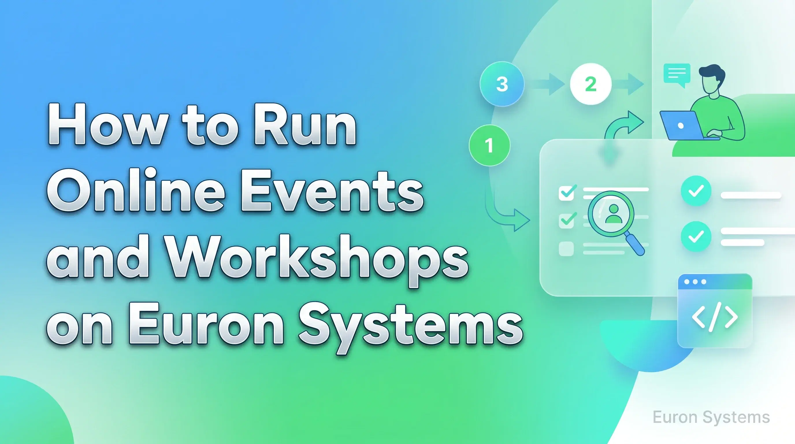 online events and workshops hosted on Euron Systems showing live sessions and audience engagement