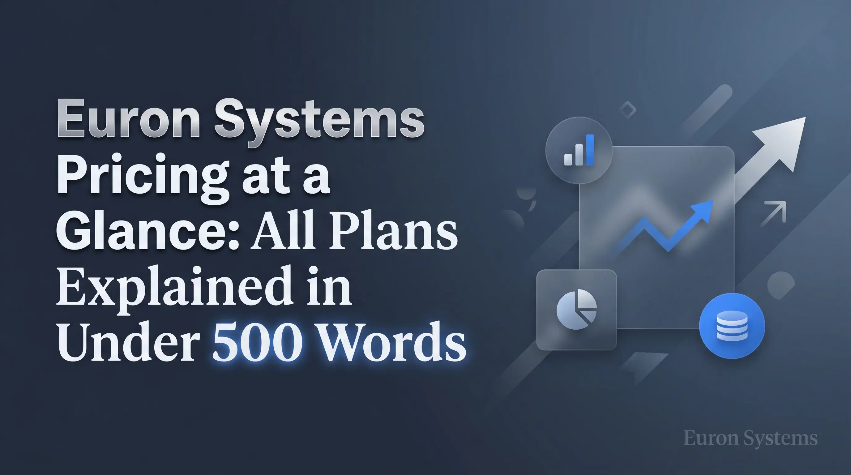 Euron Systems pricing plans overview showing different tiers features and subscription options