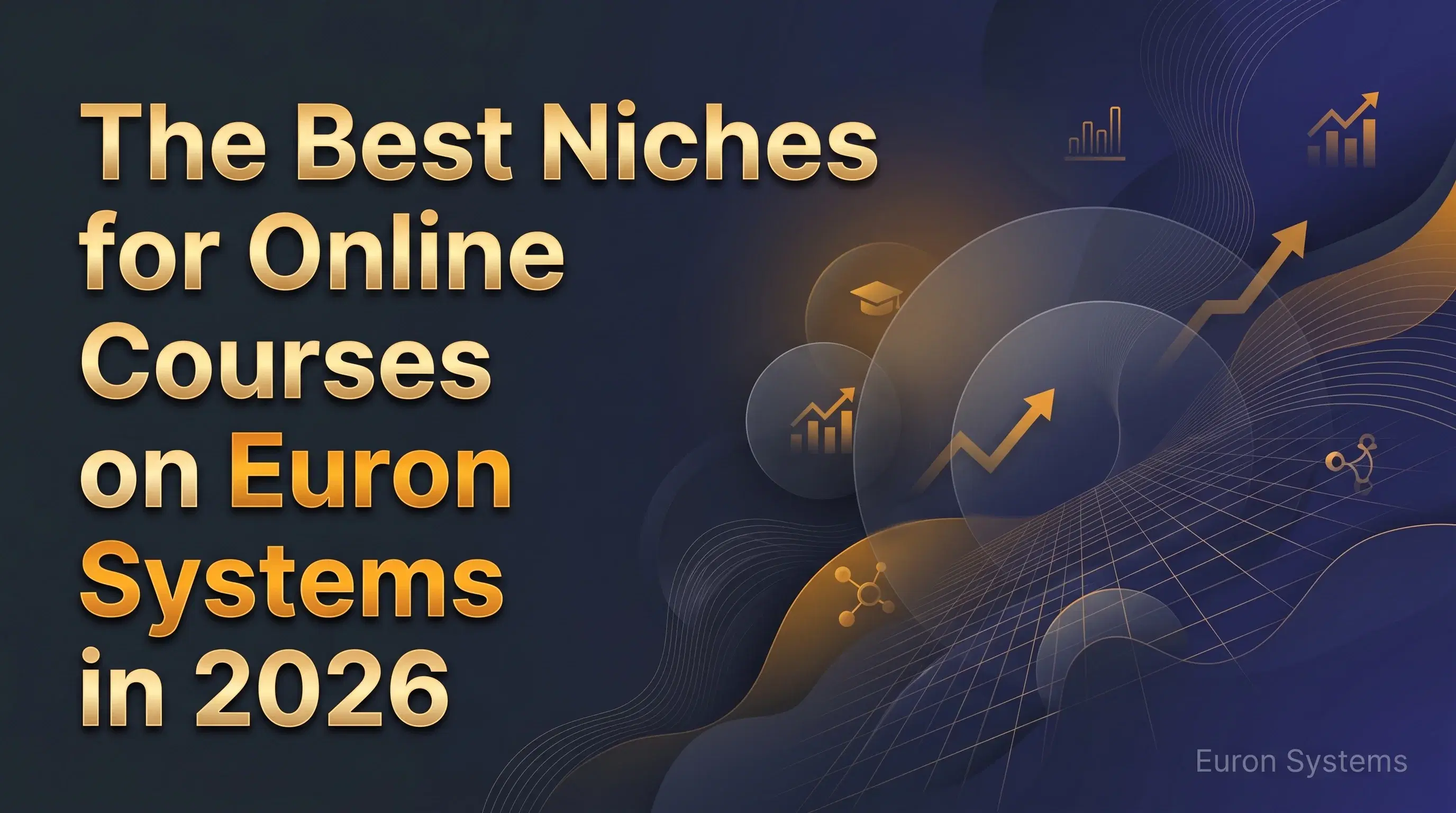best online course niches in 2025 showing trending topics like AI marketing finance and wellness