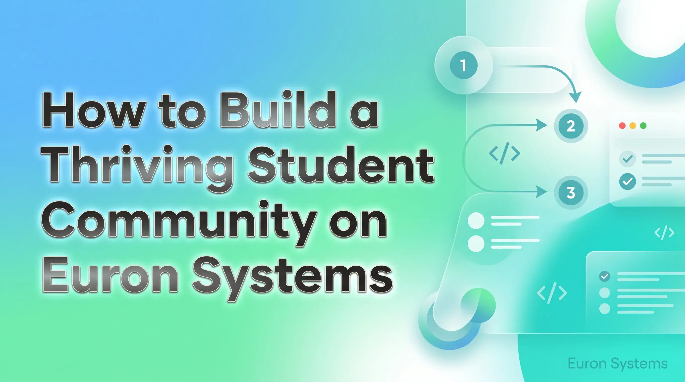 student community on Euron Systems showing engagement collaboration and active learning environment